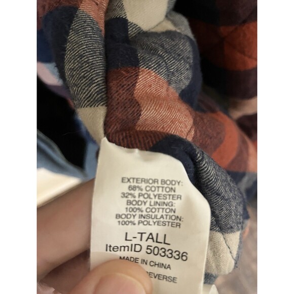L.L. Bean Jacket Mens Size Large Tall Fleece Full Zip Lined Gray Pockets - Picture 5 of 8